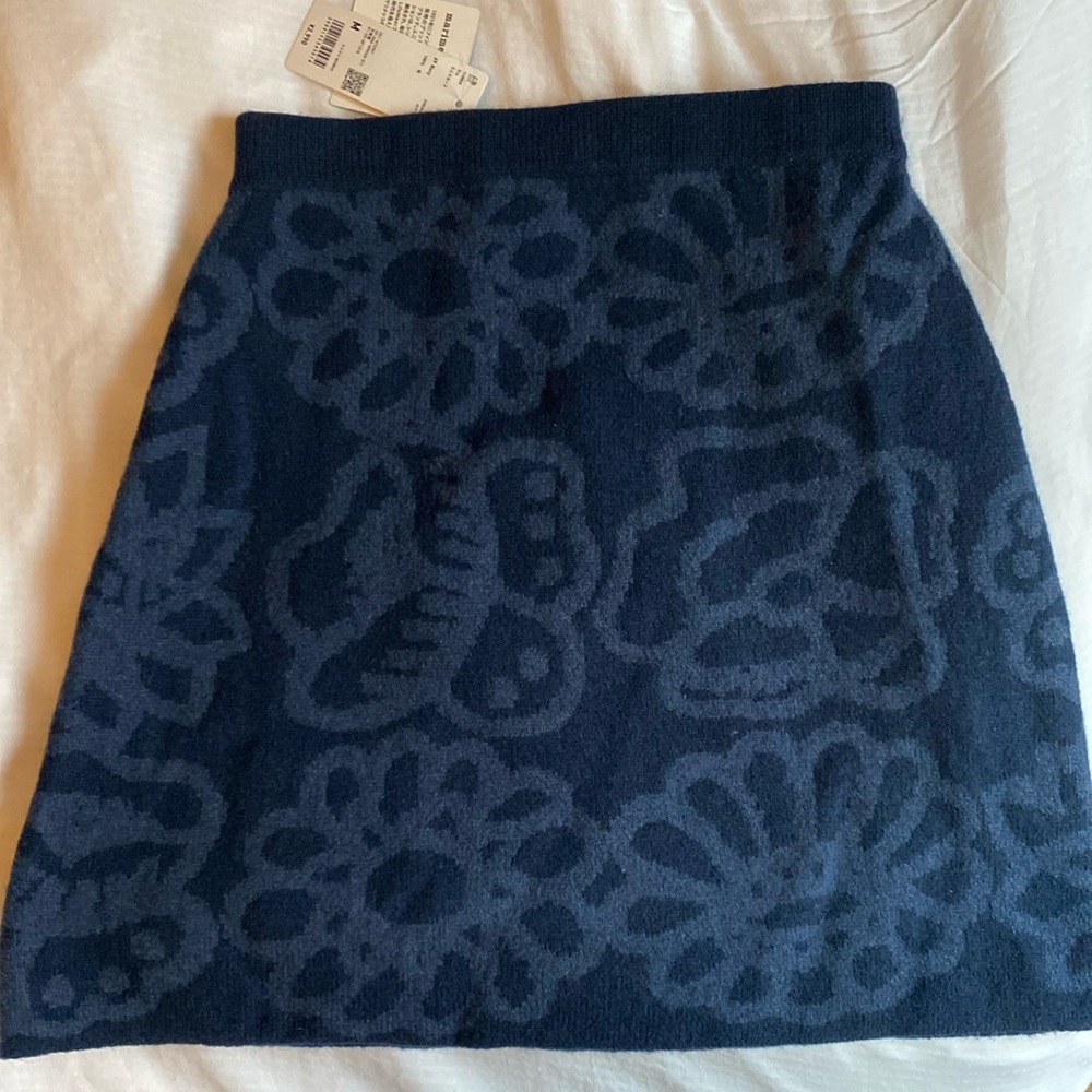 NWT UNIQLO x marimekko Wool Floral Mod Mini Skirt